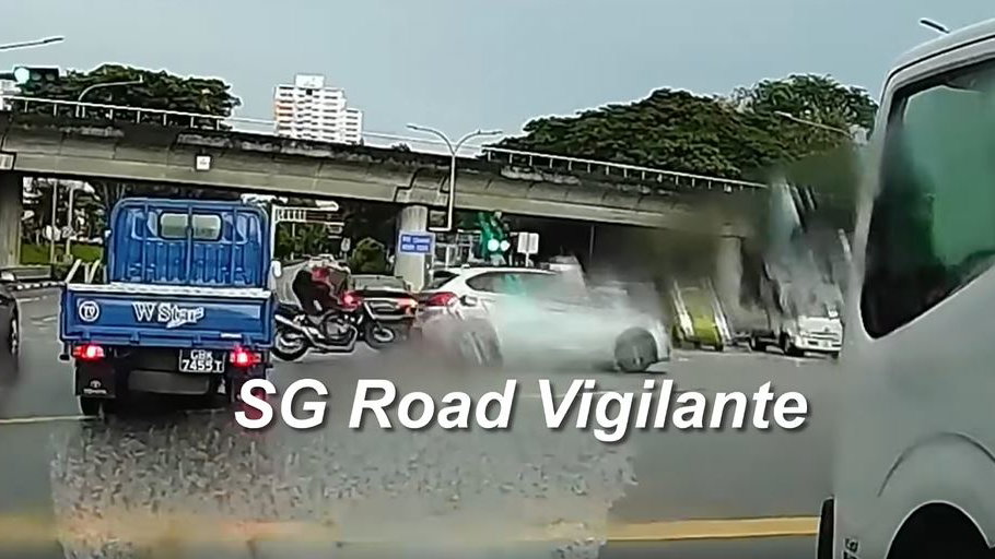 Car Hits Motorcycle Rider